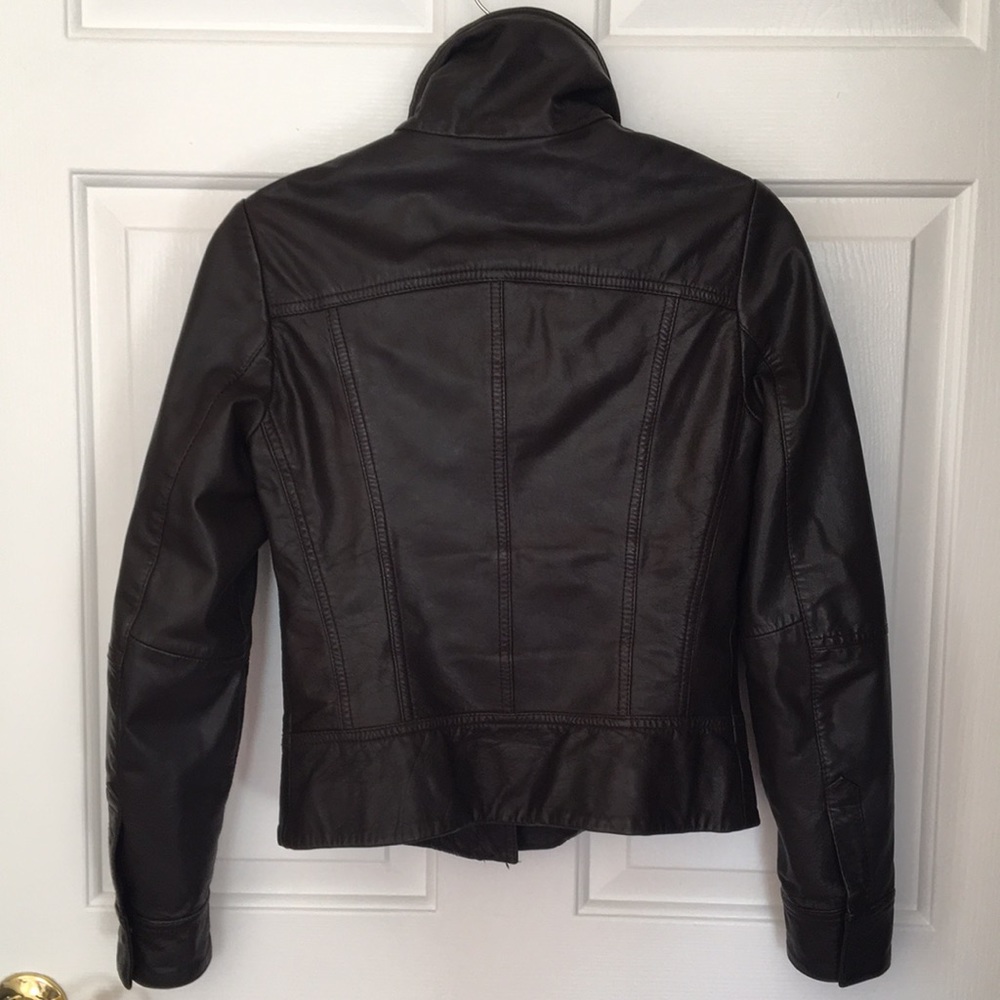 EUC All Saints Genuine Leather Jacket - Picture 4 of 5